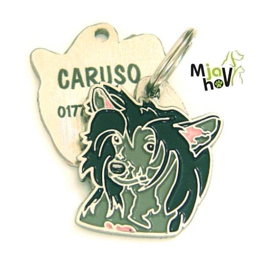 identificação-cães-cristado-chinês-preto-gravados.jpg Placas identificação para cães, gravados, personalizados MjavHov - loja virtual